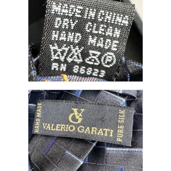 Valerio Garati Tie Handkerchief & Cufflink Men's Boxed Set‎ Handmade Woven Silk - Picture 8 of 8